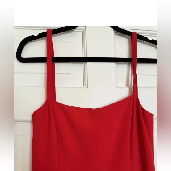 Carolina Herrera Spaghetti Strap A Line Dress Chili Red -New Homecoming dress! - Picture 5 of 6